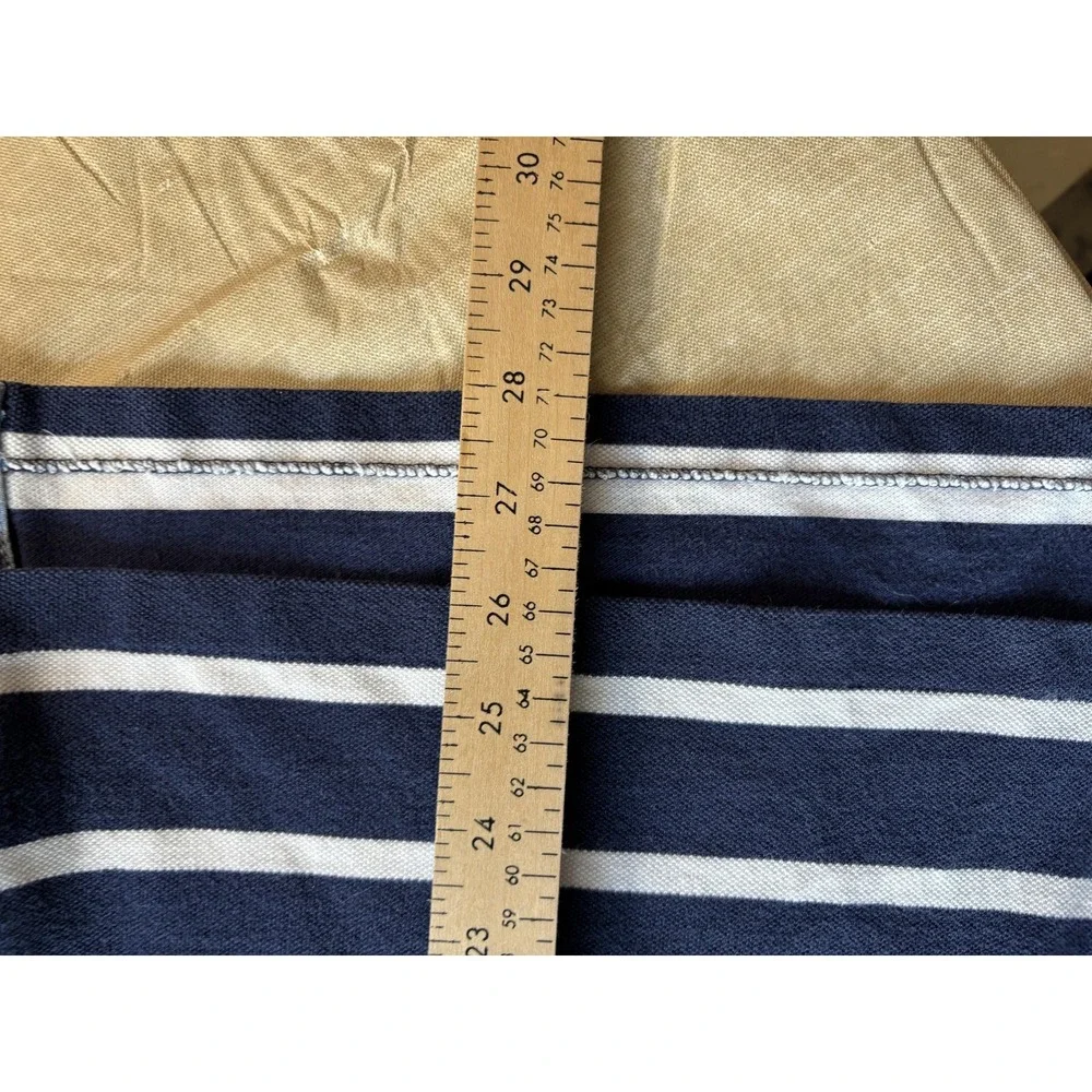 Polo Ralph Lauren Shirt Mens Large‎ Custom Fit Short Sleeve Striped Rugby